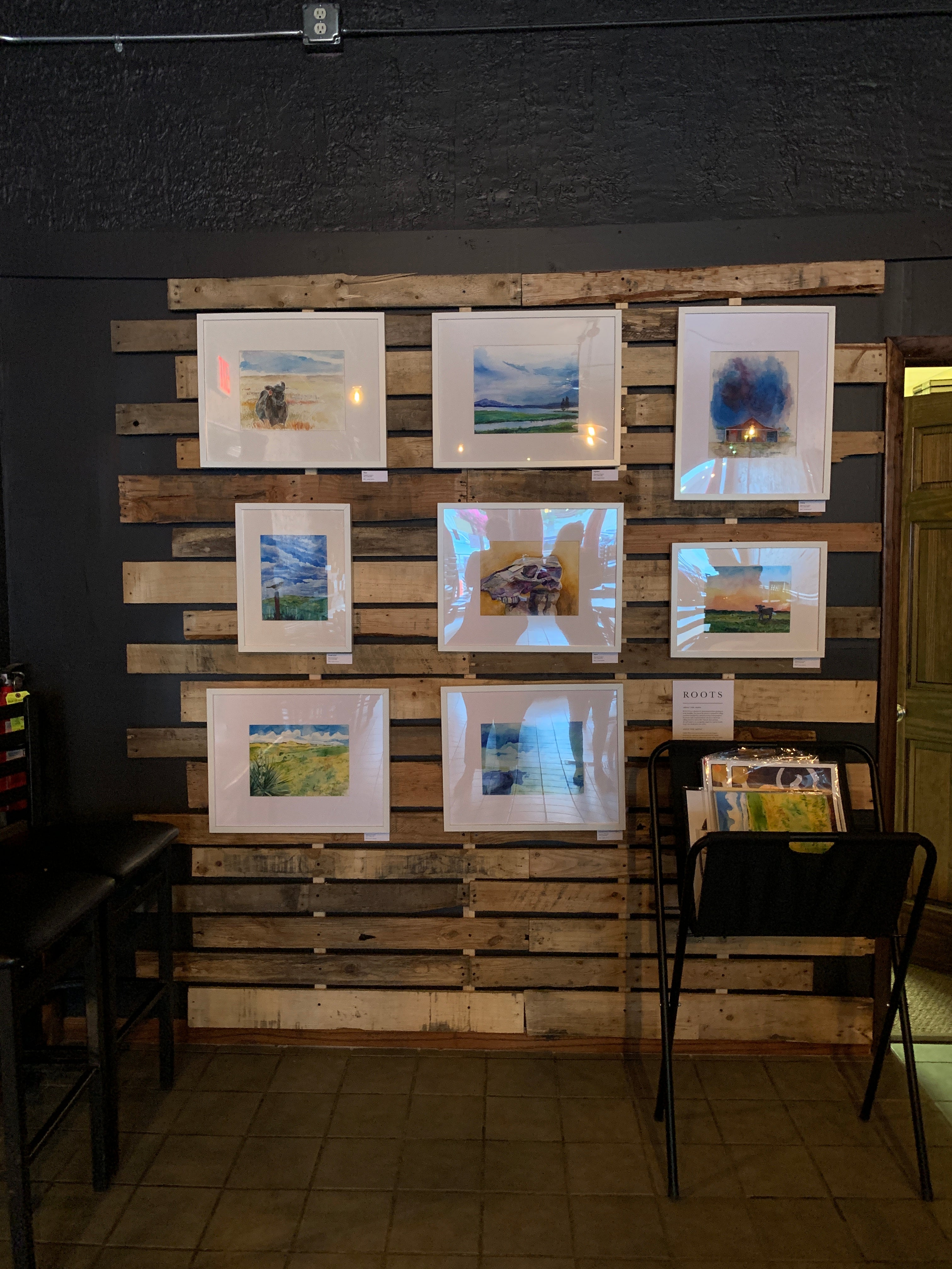 artwork for sale at a local business